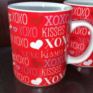 fresh decor | XOXO Kisses Coffee Cups | Set of 2